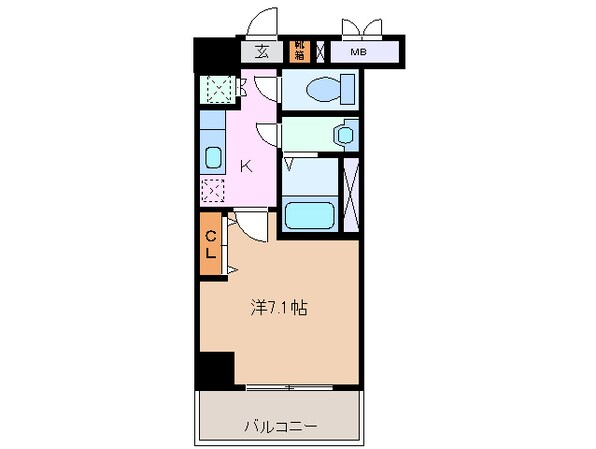 近鉄四日市駅 徒歩3分 9階の物件間取画像